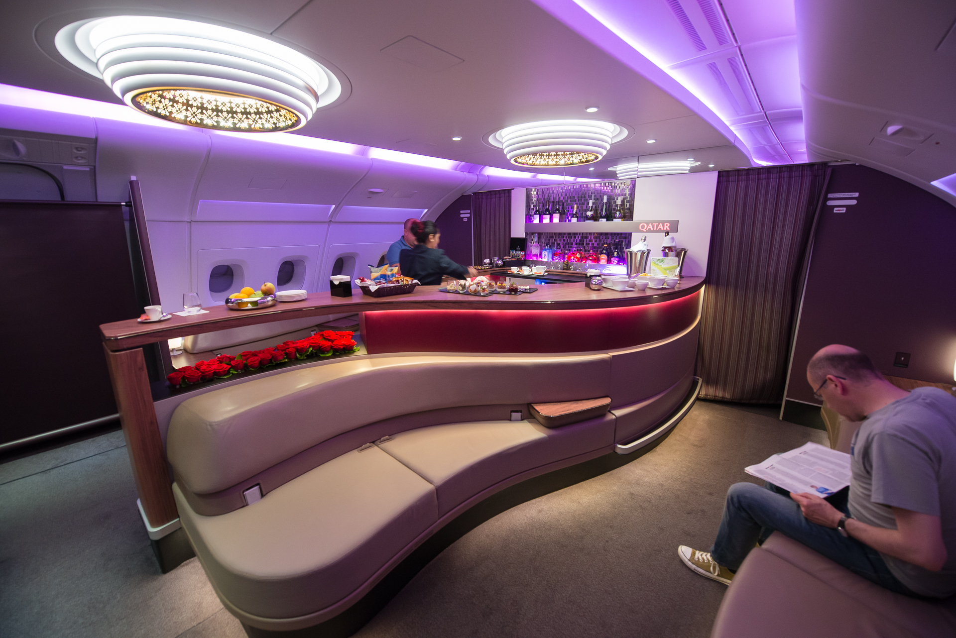 Qatar Airways A380 First Class Lounge